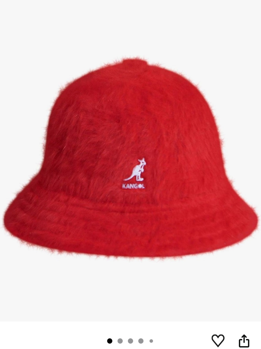 Kangol Bright Red Furgora Bucket Hat